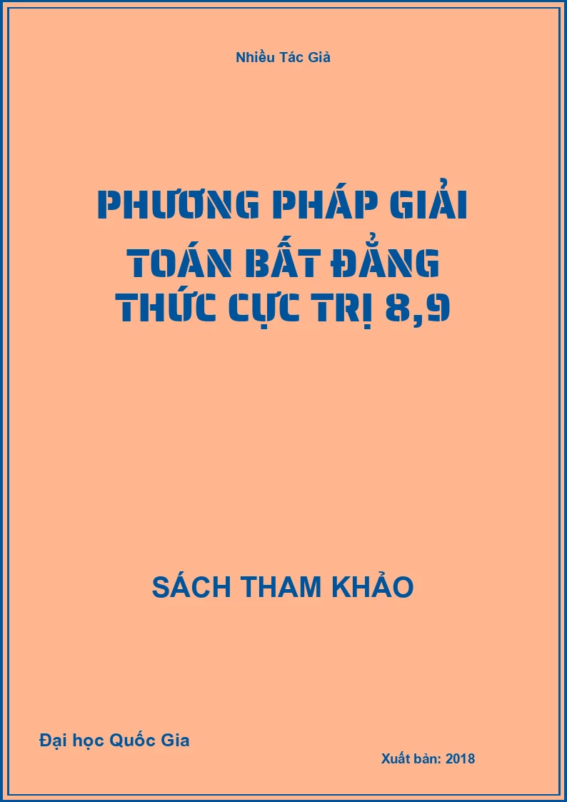 Phương Pháp Giải Toán bất đẳng thức cực trị 8,9