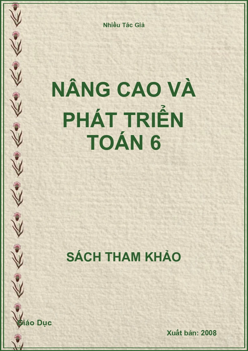 Nâng cao và phát triển Toán 6