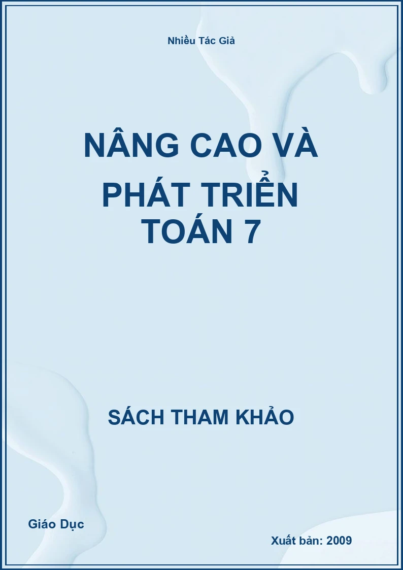 Nâng cao và phát triển Toán 7