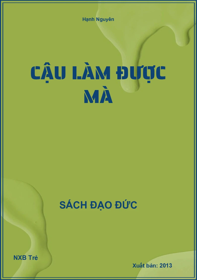 Cậu làm được mà
