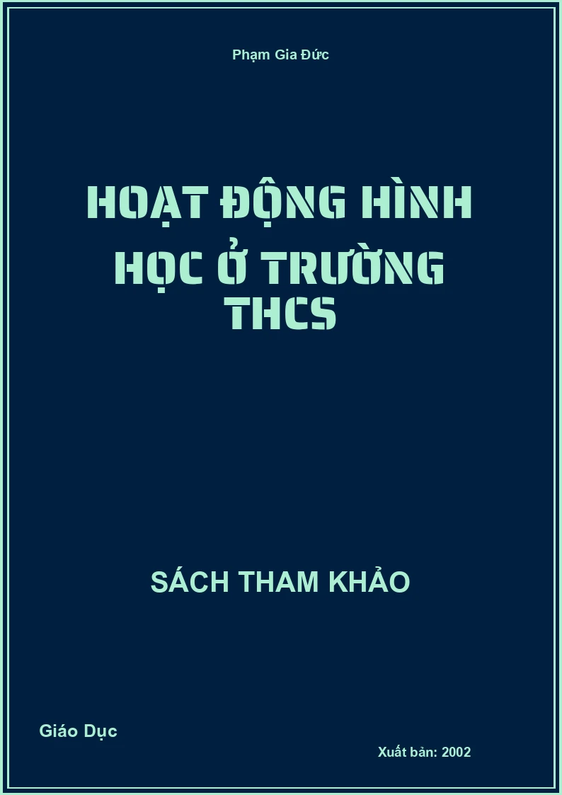 Hoạt động hình học ở trường THCS