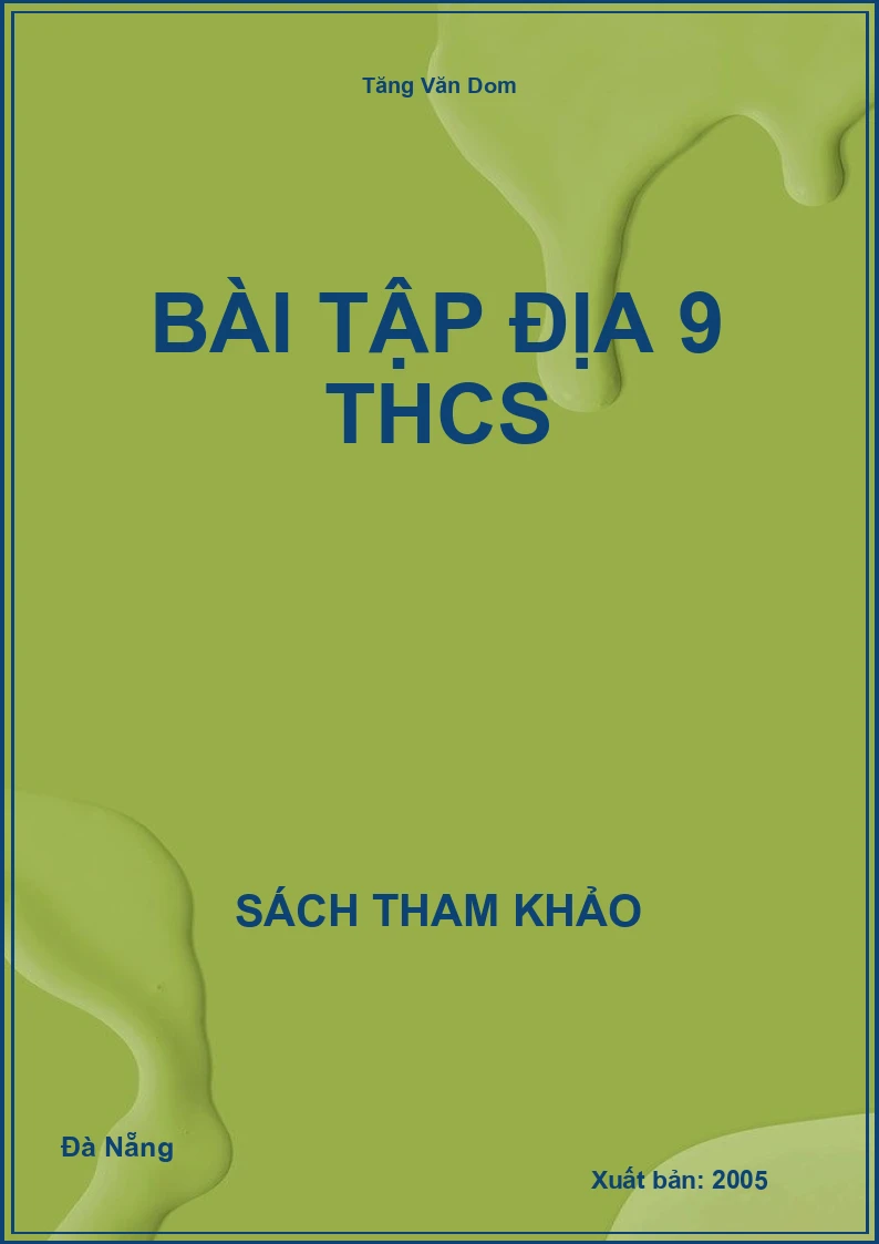 Bài tập địa 9 THCS