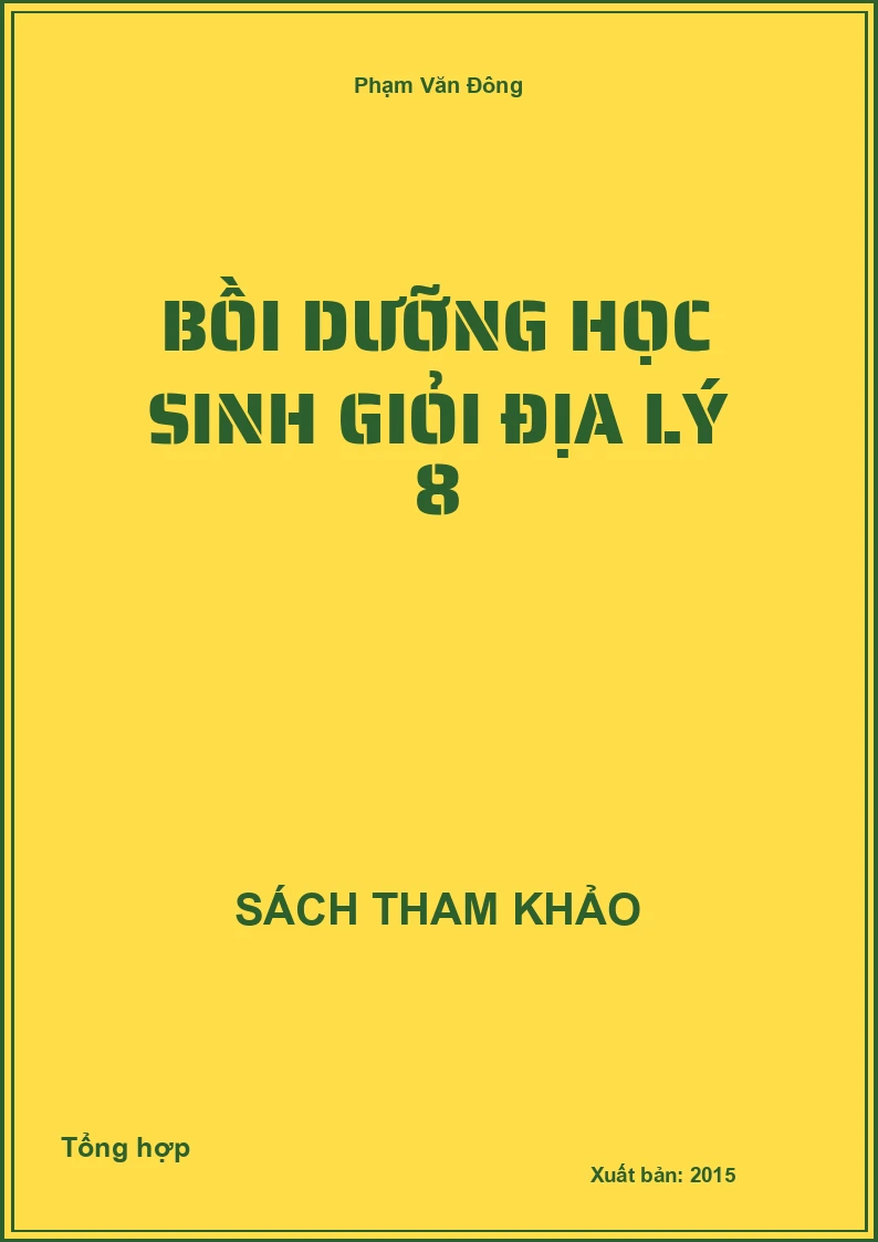 Bồi dưỡng học sinh giỏi Địa Lý 8
