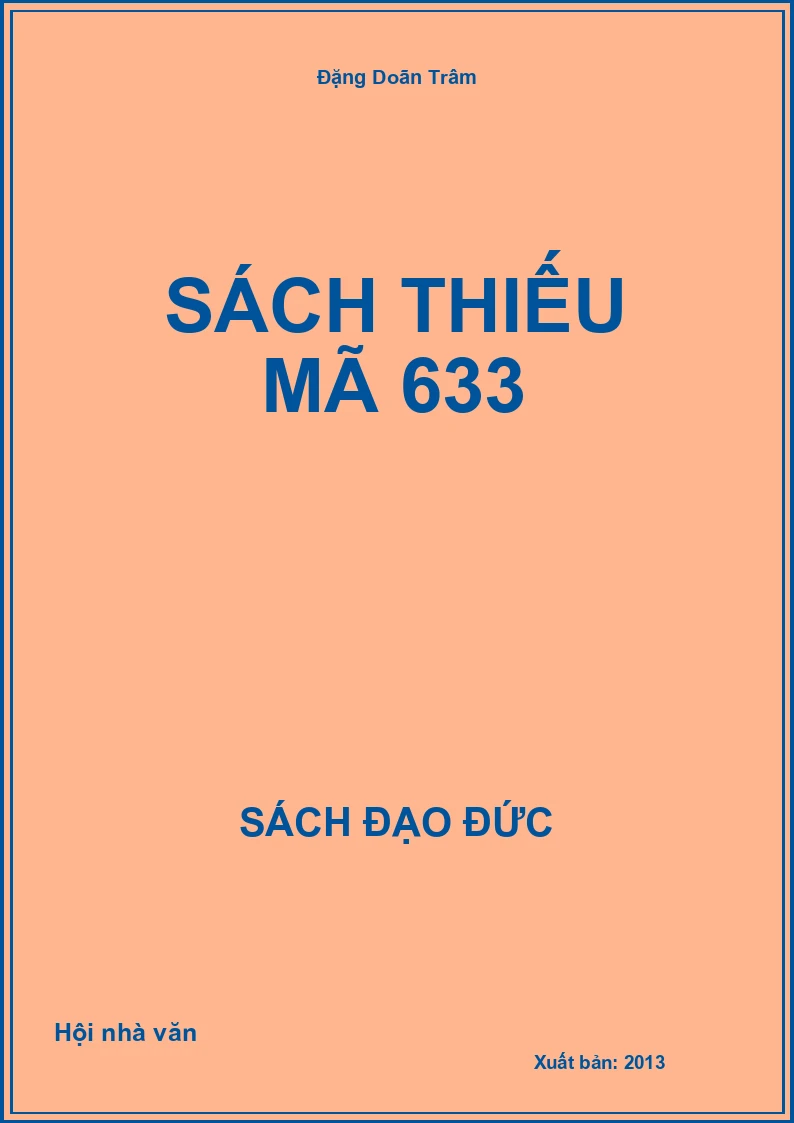 Sách thiếu mã 633
