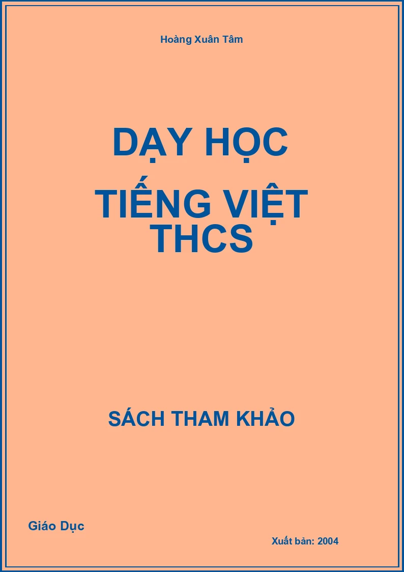 Dạy học tiếng việt THCS