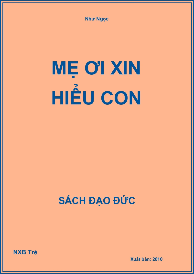 Mẹ ơi xin hiểu con