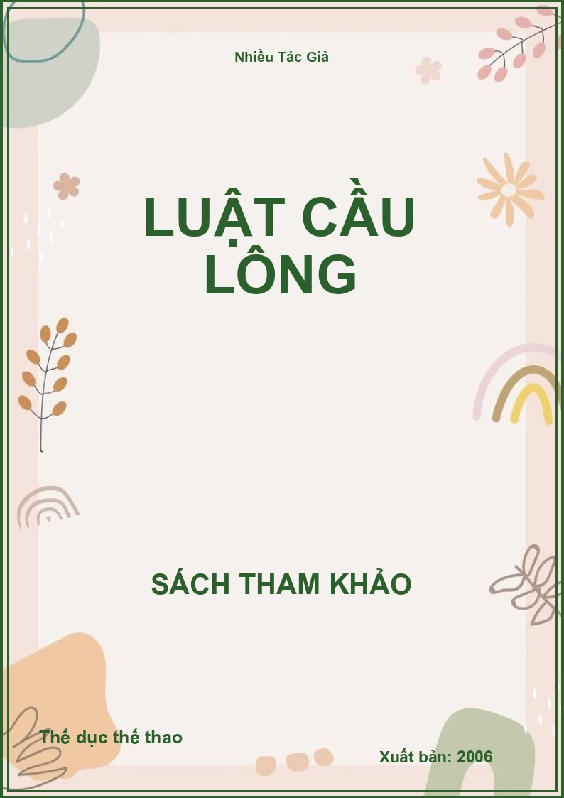 Luật cầu lông