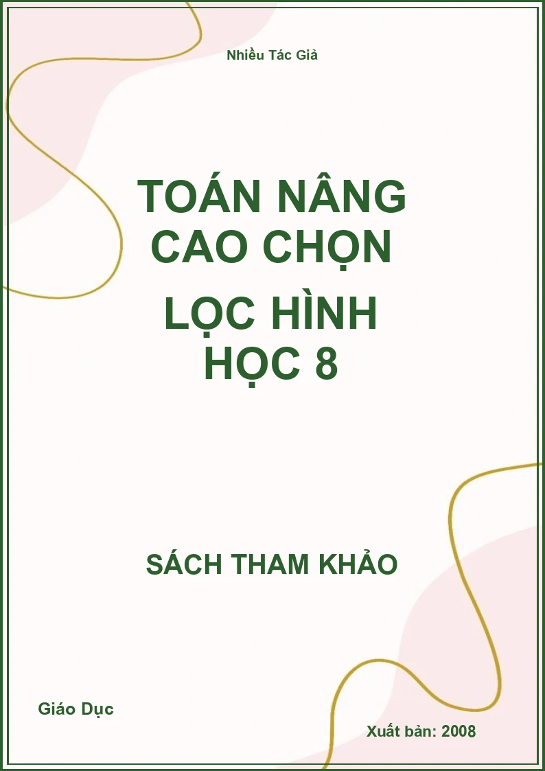 Toán nâng cao chọn lọc hình học 8