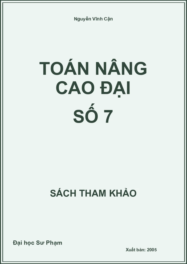Toán nâng cao đại số 7