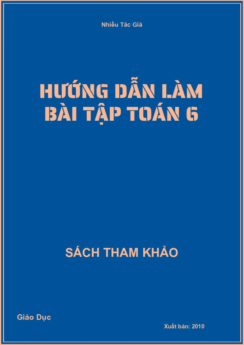 Hướng dẫn làm bài tập Toán 6