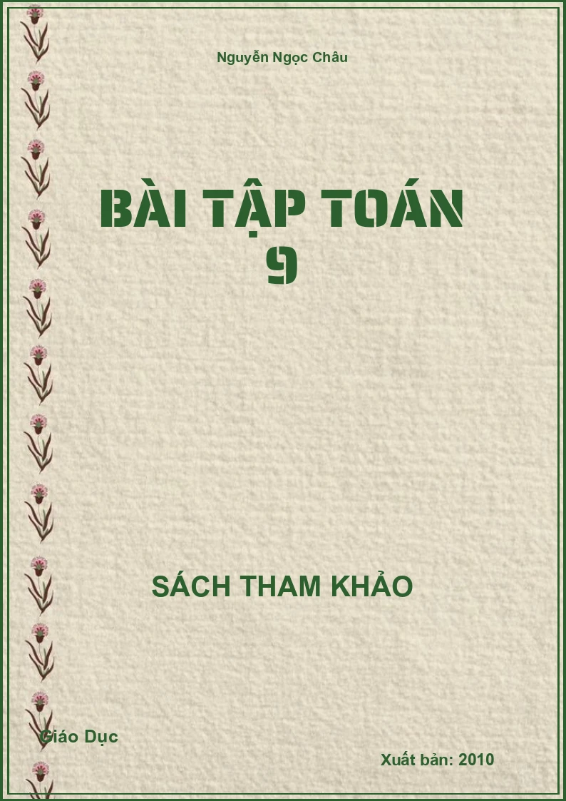 Bài tập Toán 9