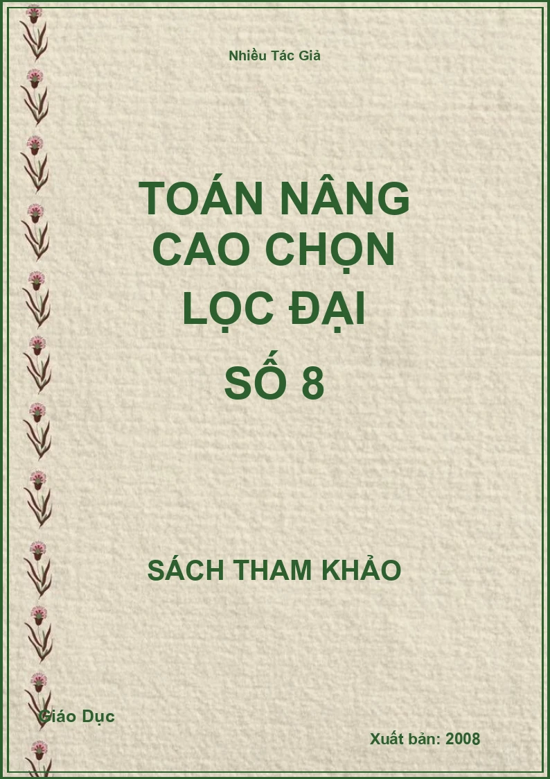 Toán nâng cao chọn lọc đại số 8