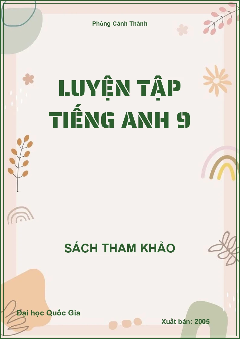 Luyện tập Tiếng Anh 9
