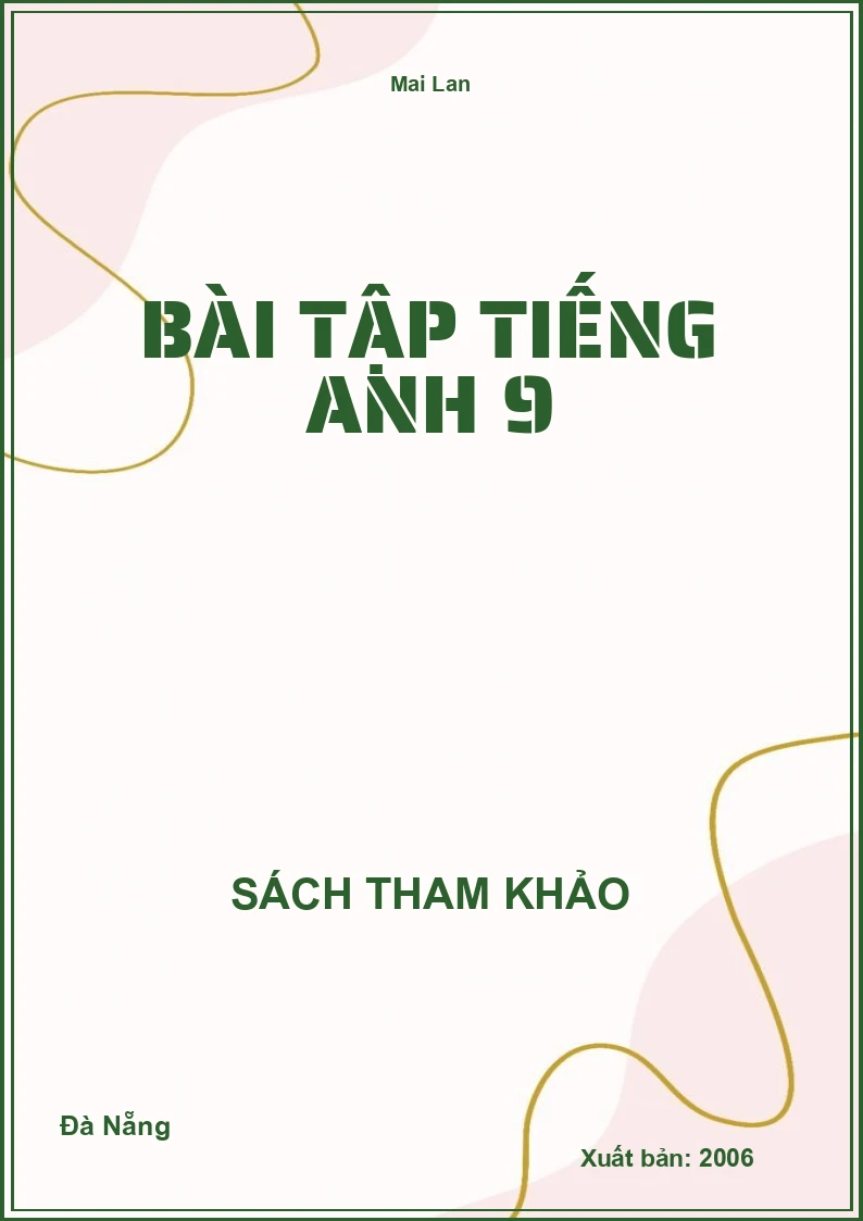 Bài tập Tiếng Anh 9