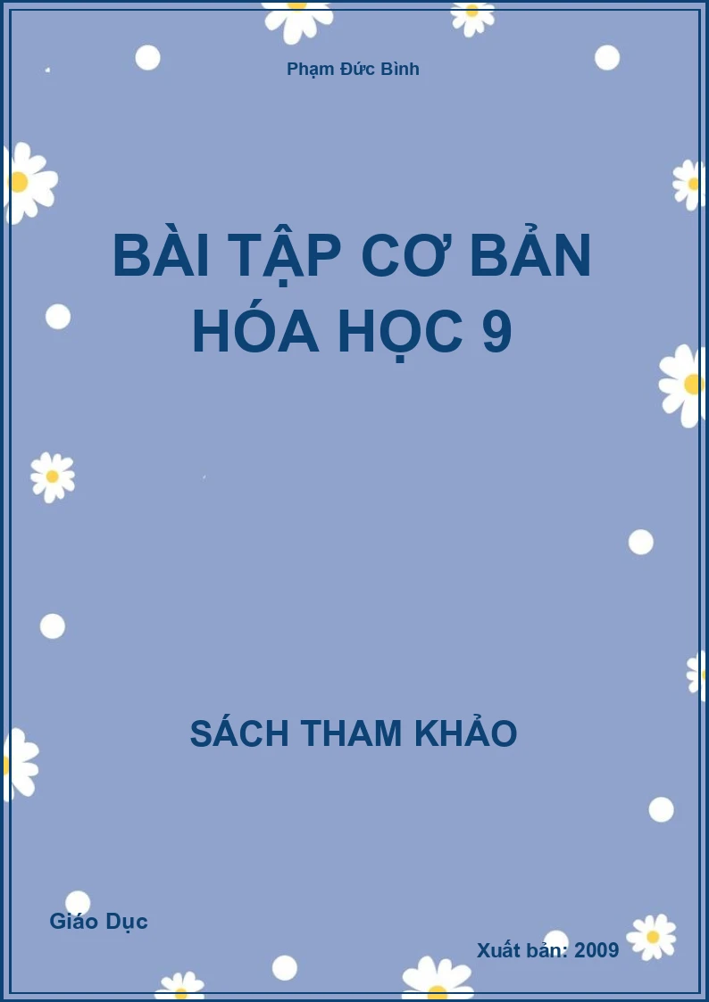 Bài tập cơ bản Hóa Học 9