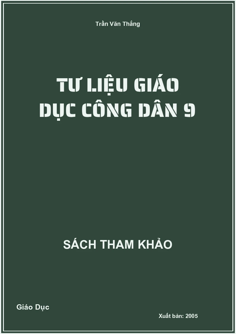 Tư liệu Giáo Dục Công Dân 9