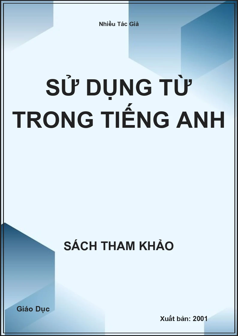Sử dụng từ trong Tiếng Anh