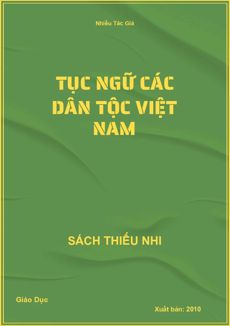 Tục ngữ các dân tộc Việt Nam