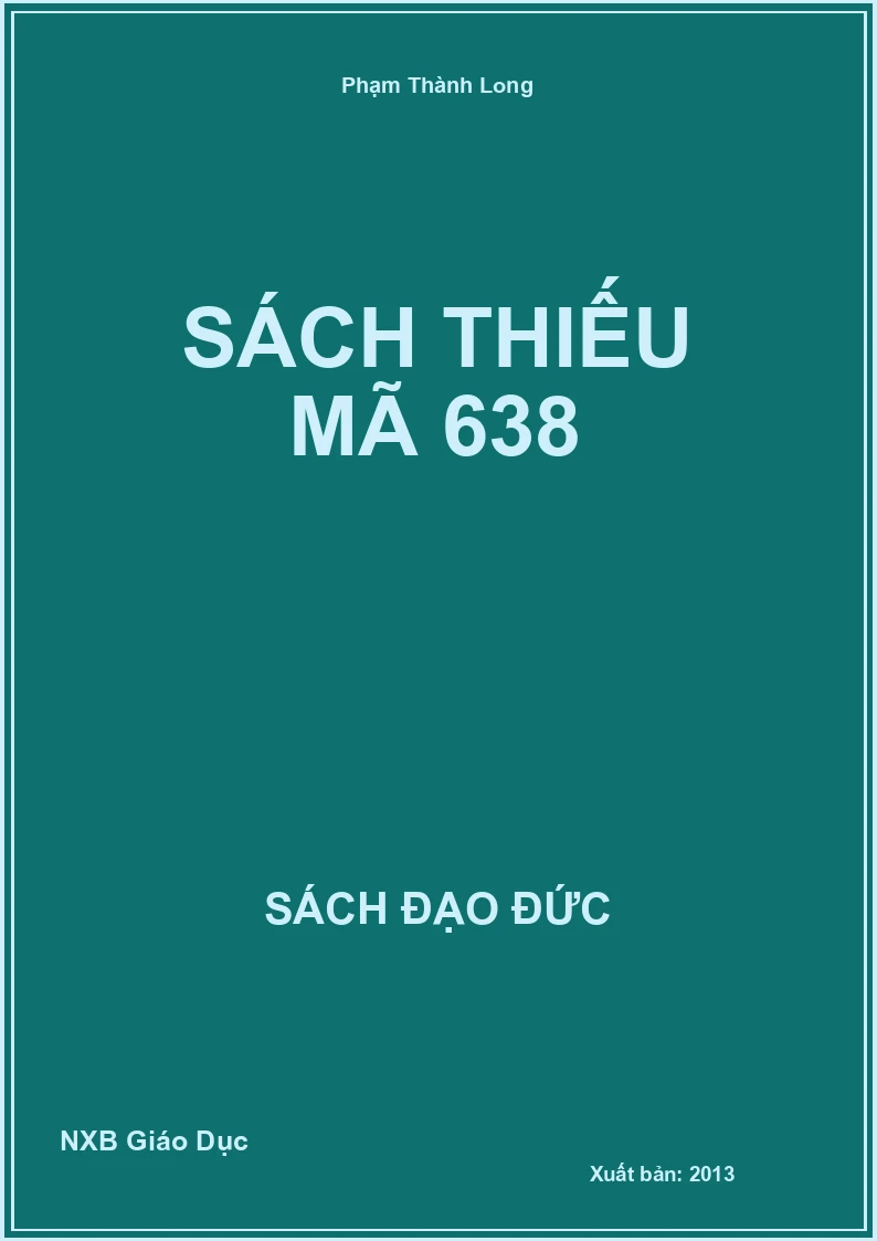 Sách thiếu mã 638