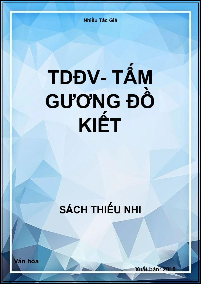 TDĐV- Tấm gương đồ kiết