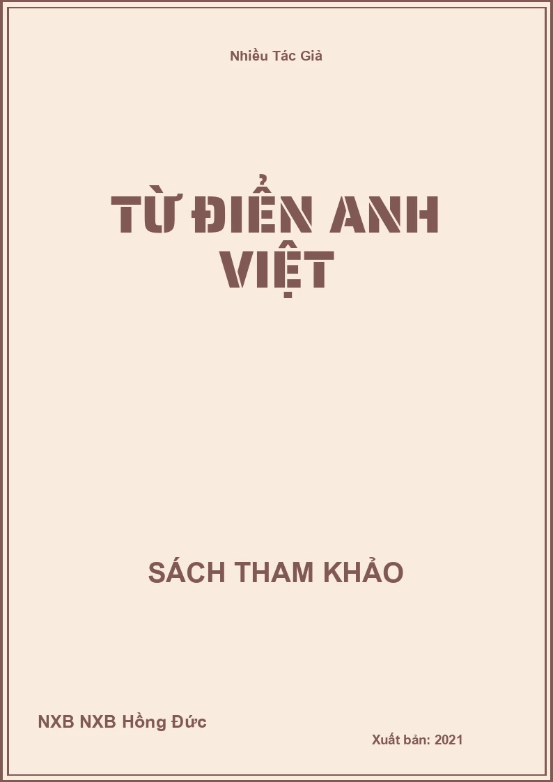 Từ điển Anh Việt