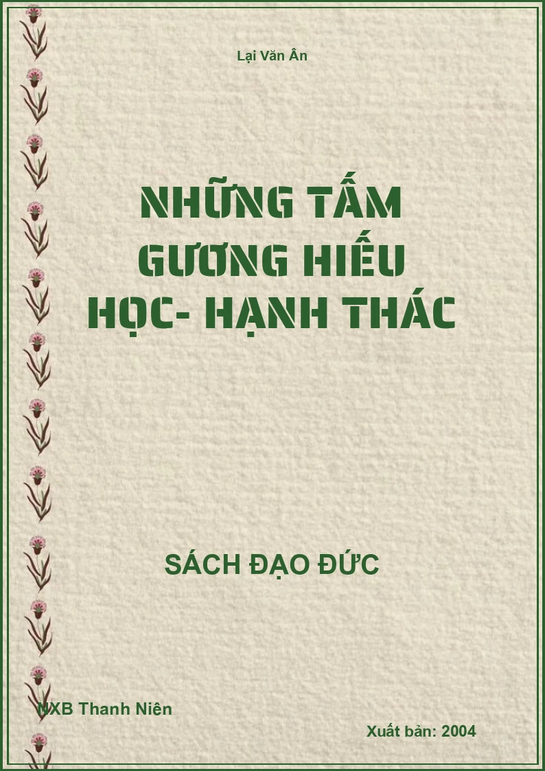Những tấm gương hiếu học- hạnh thác