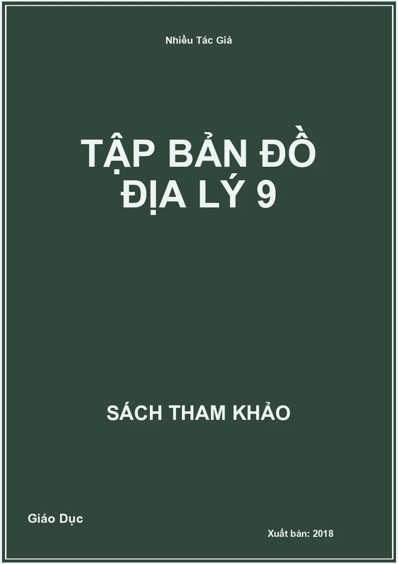 Tập bản đồ Địa Lý 9