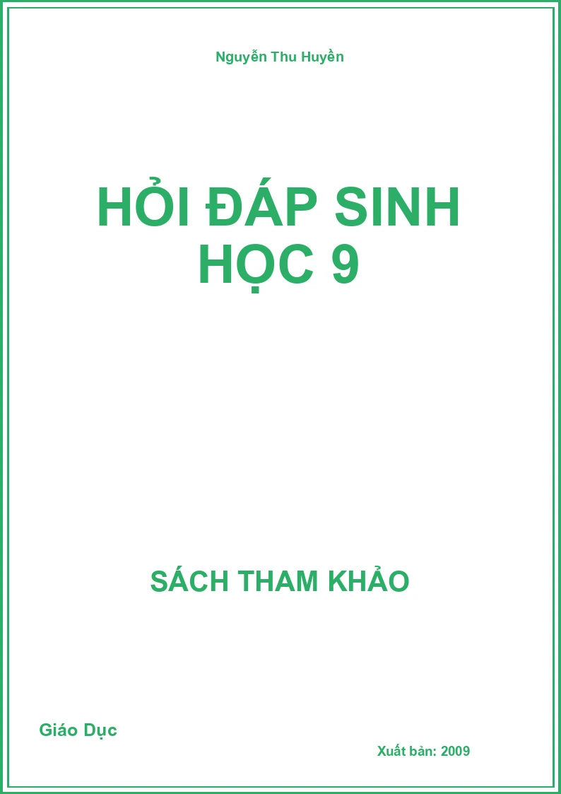 Hỏi đáp Sinh học 9