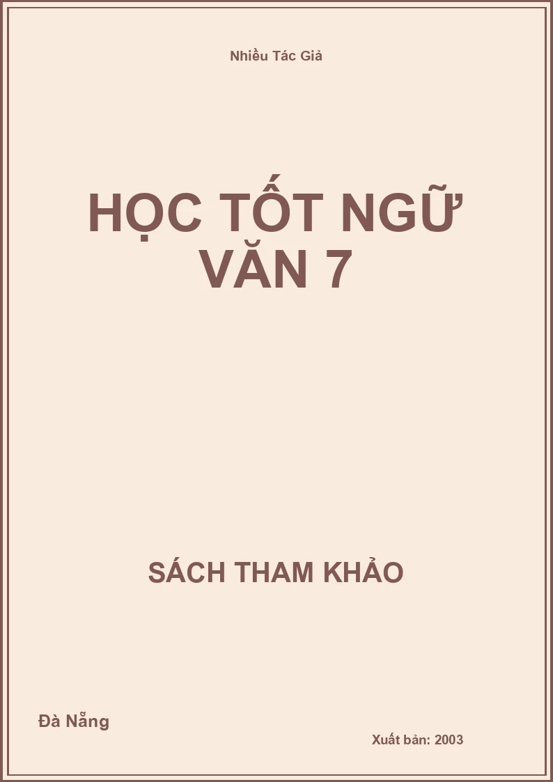 Học tốt Ngữ Văn 7