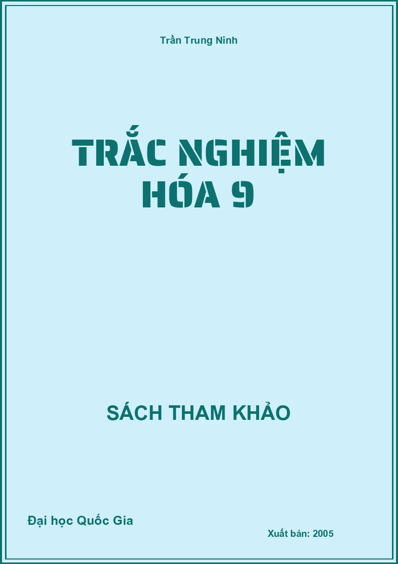 Trắc nghiệm hóa 9
