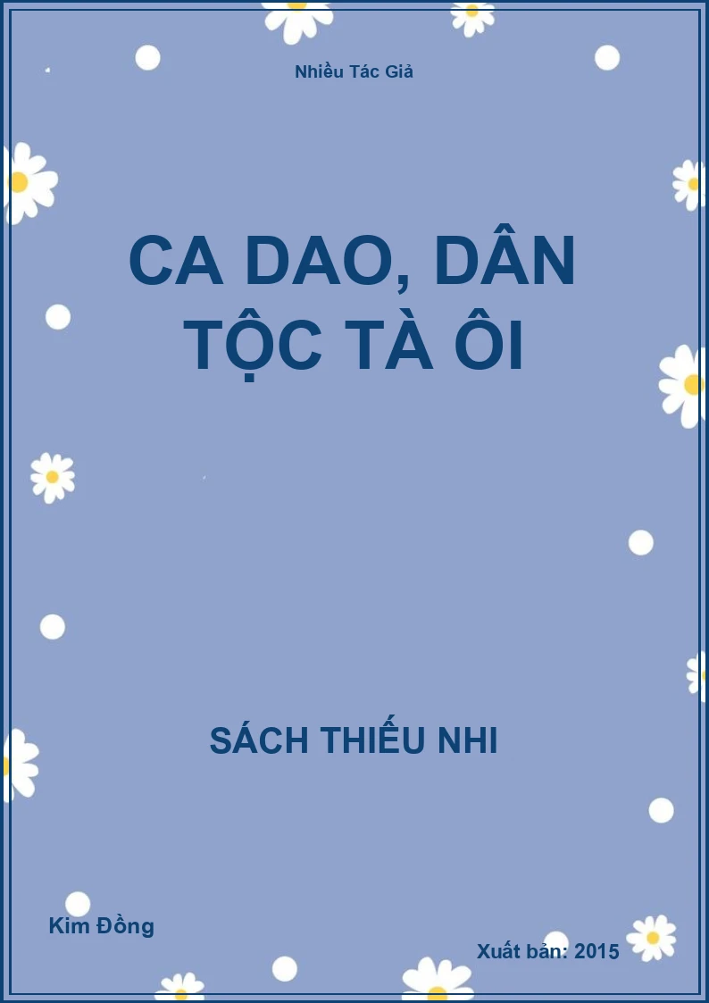 Ca dao, dân tộc tà ôi
