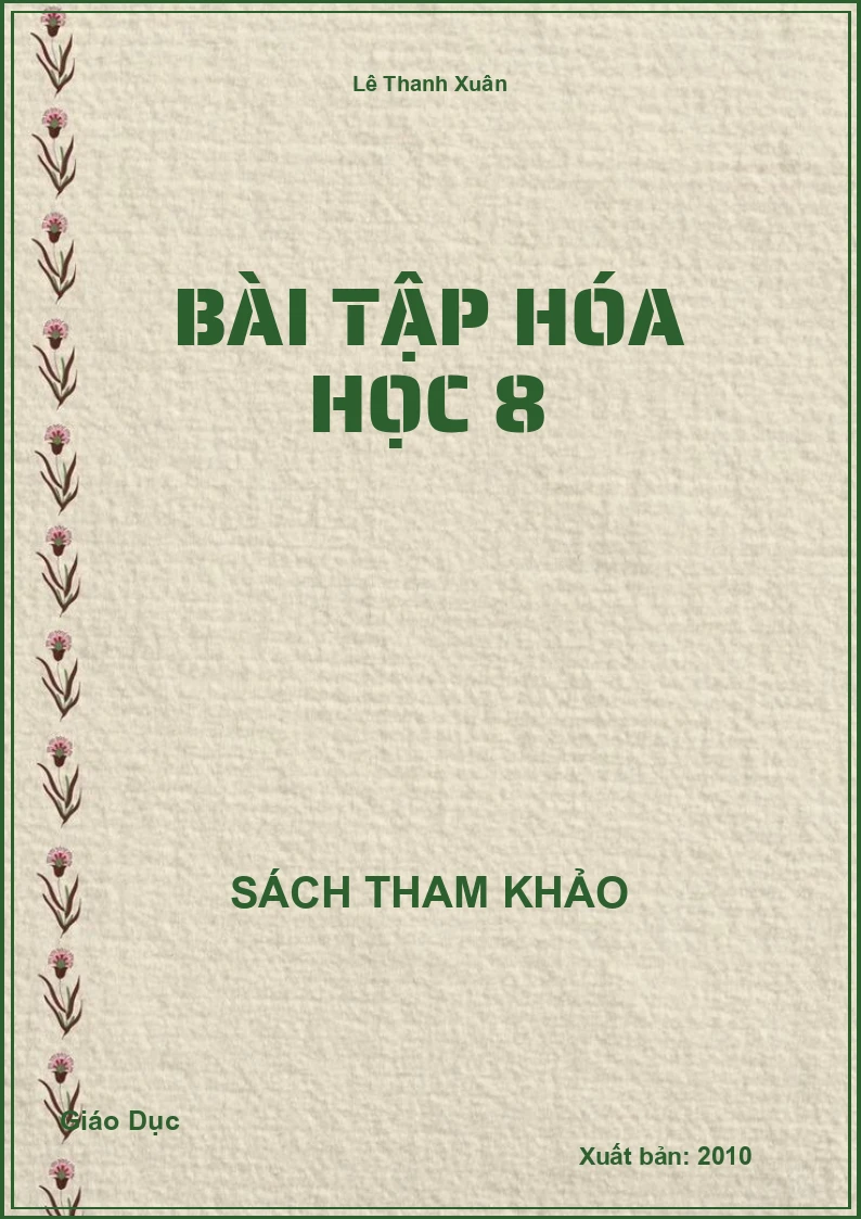 Bài tập Hóa Học 8