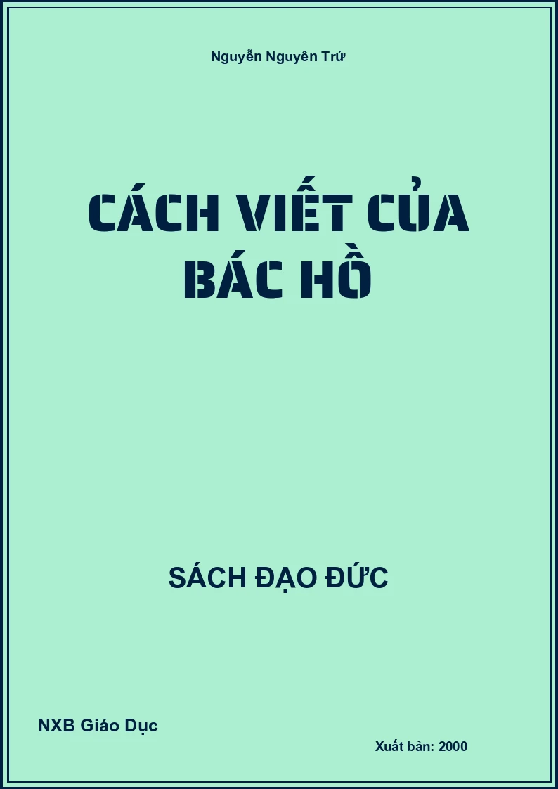 Cách viết của Bác Hồ