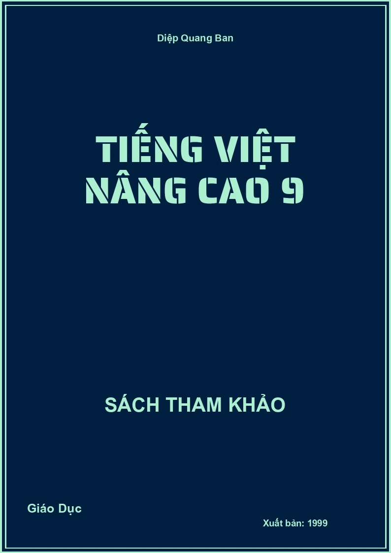 Tiếng việt nâng cao 9