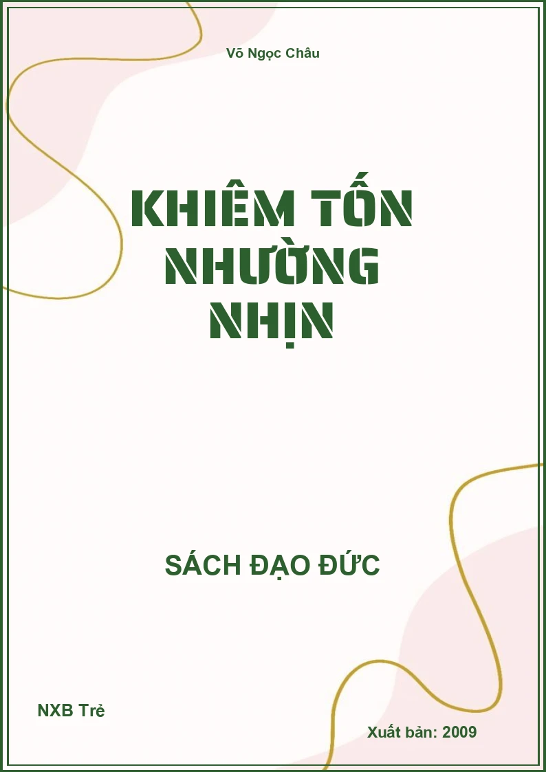 Khiêm tốn nhường nhịn