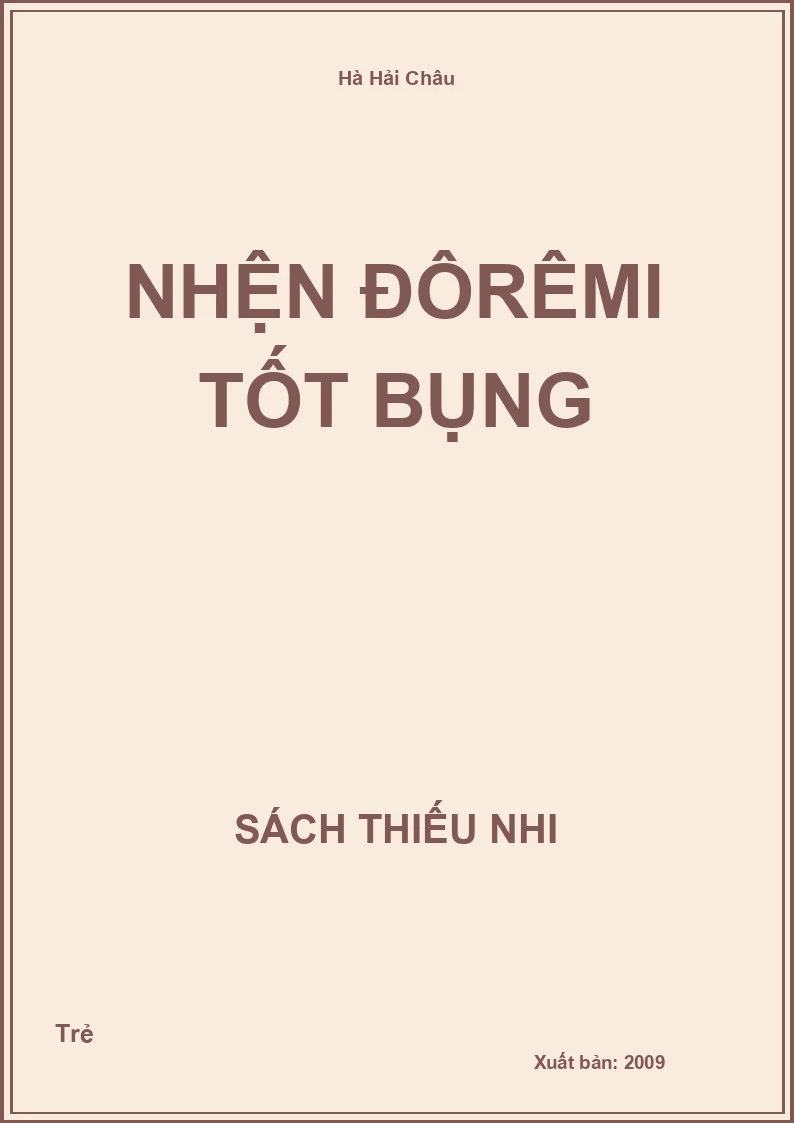 Nhện đôrêmi tốt bụng