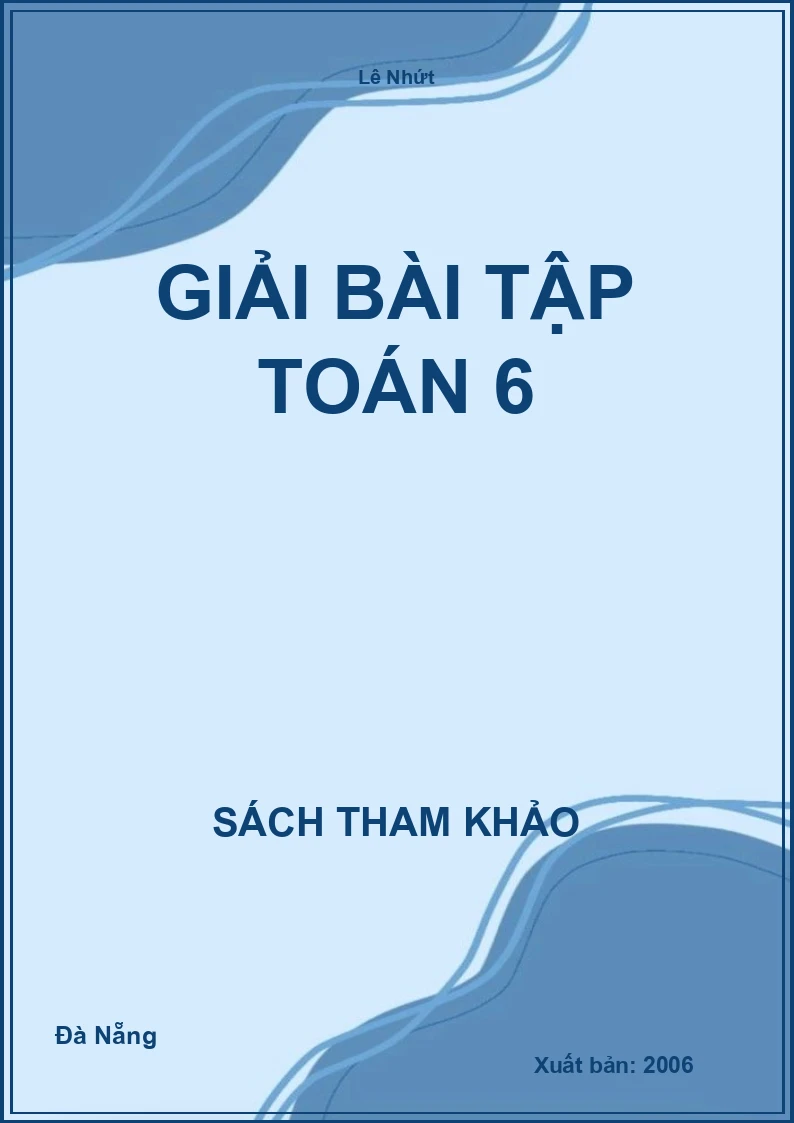 Giải bài tập Toán 6