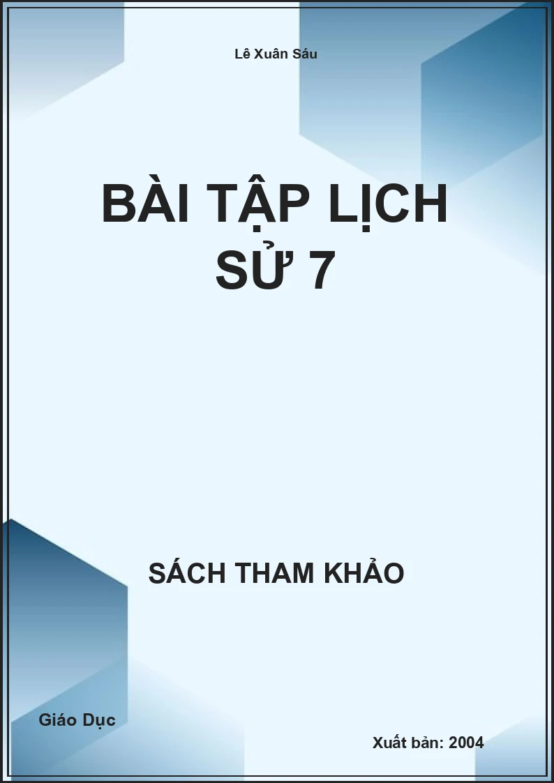 Bài tập Lịch Sử 7