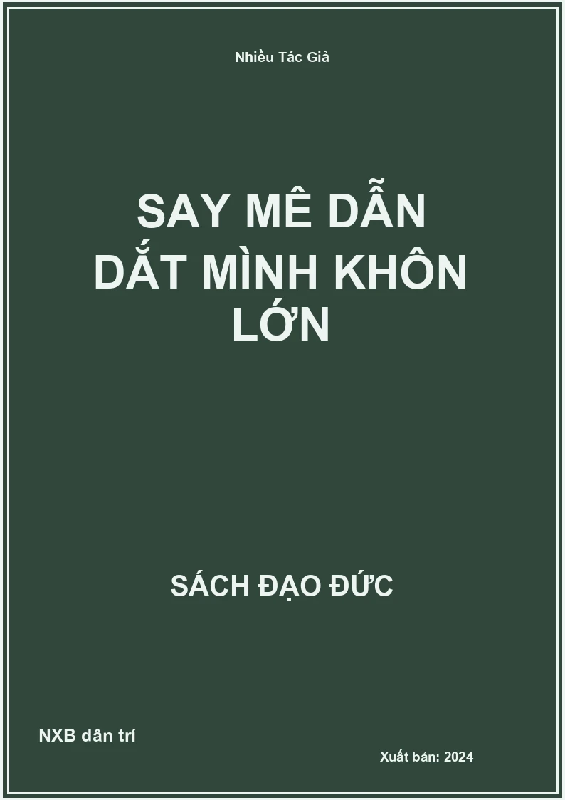 Say mê dẫn dắt mình khôn lớn