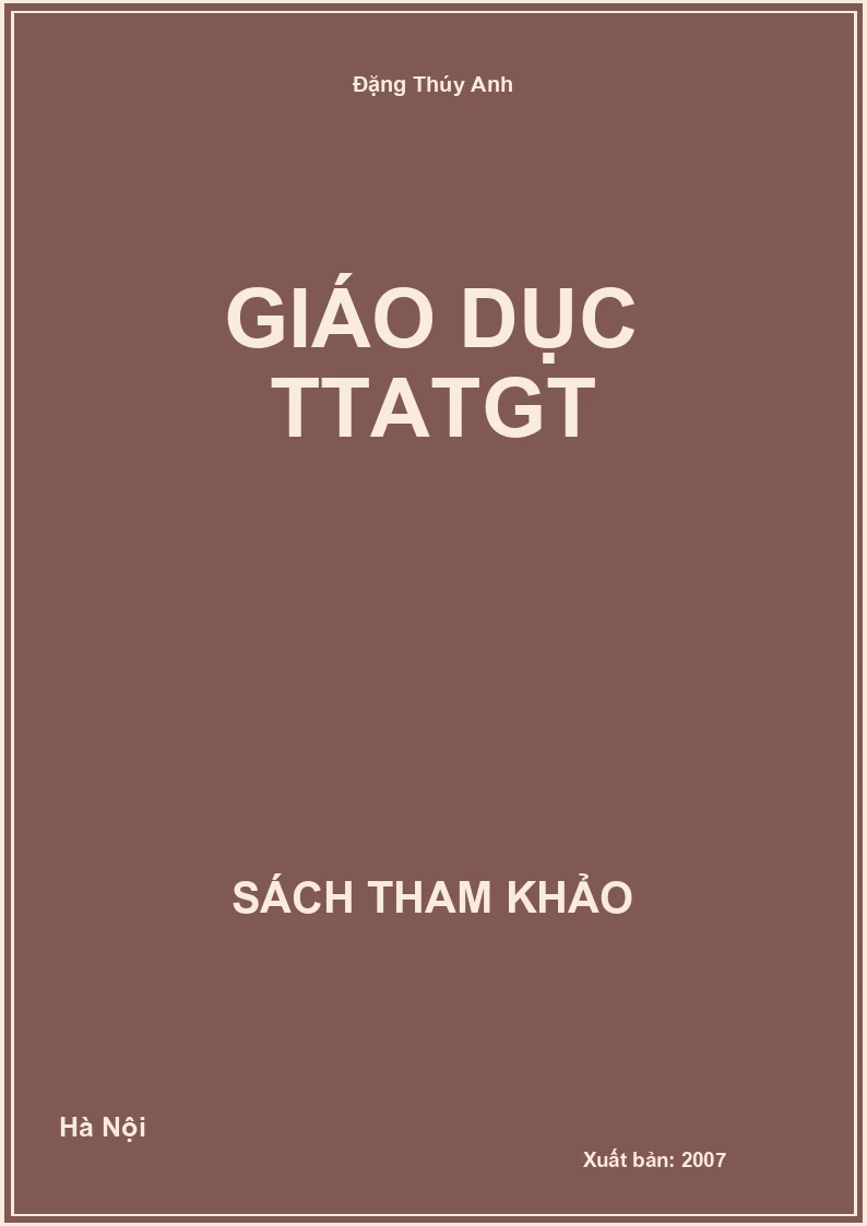Giáo dục TTATGT