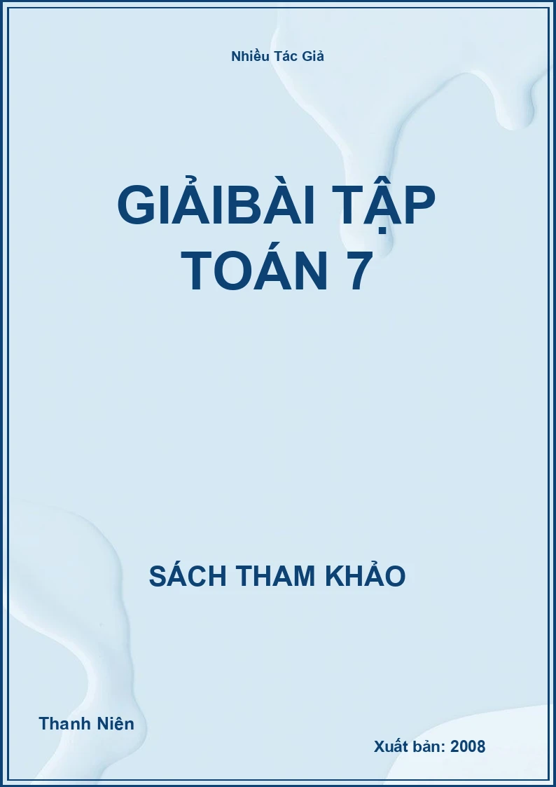 Giải bài tập Toán 7