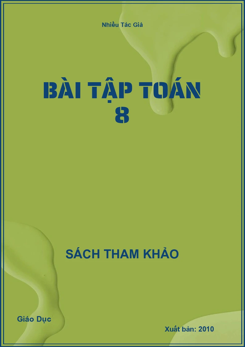 Bài tập Toán 8