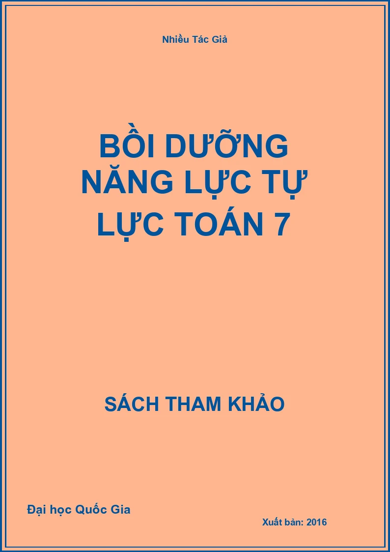 Bồi dưỡng năng lực tự lực Toán 7