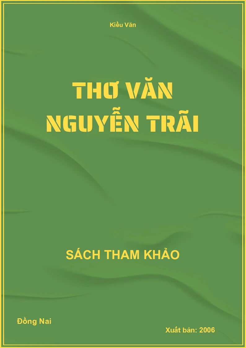 Thơ văn Nguyễn Trãi