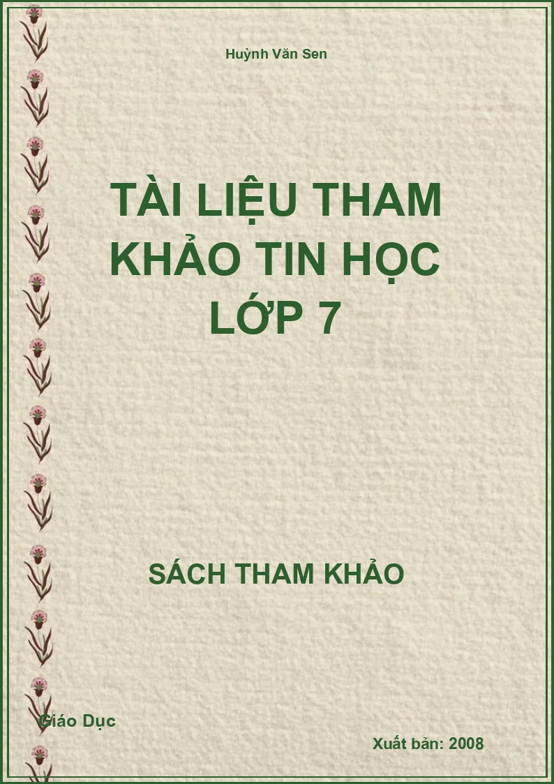 Tài liệu tham khảo tin học lớp 7