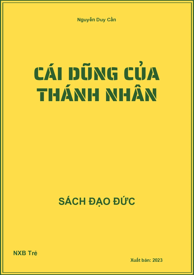 Cái dũng của thánh nhân