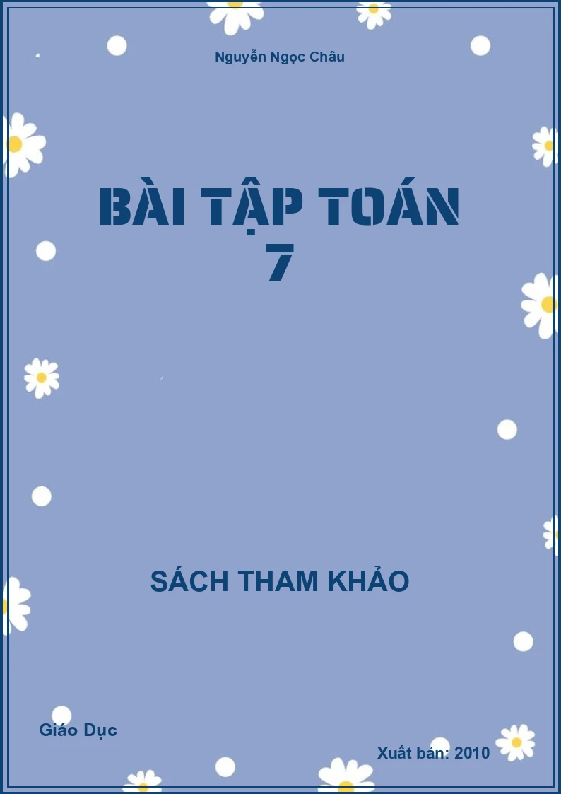 Bài tập Toán 7
