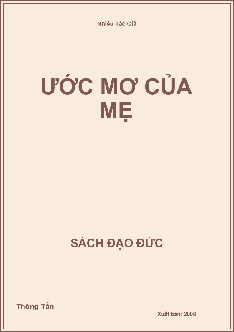 Ước mơ của mẹ