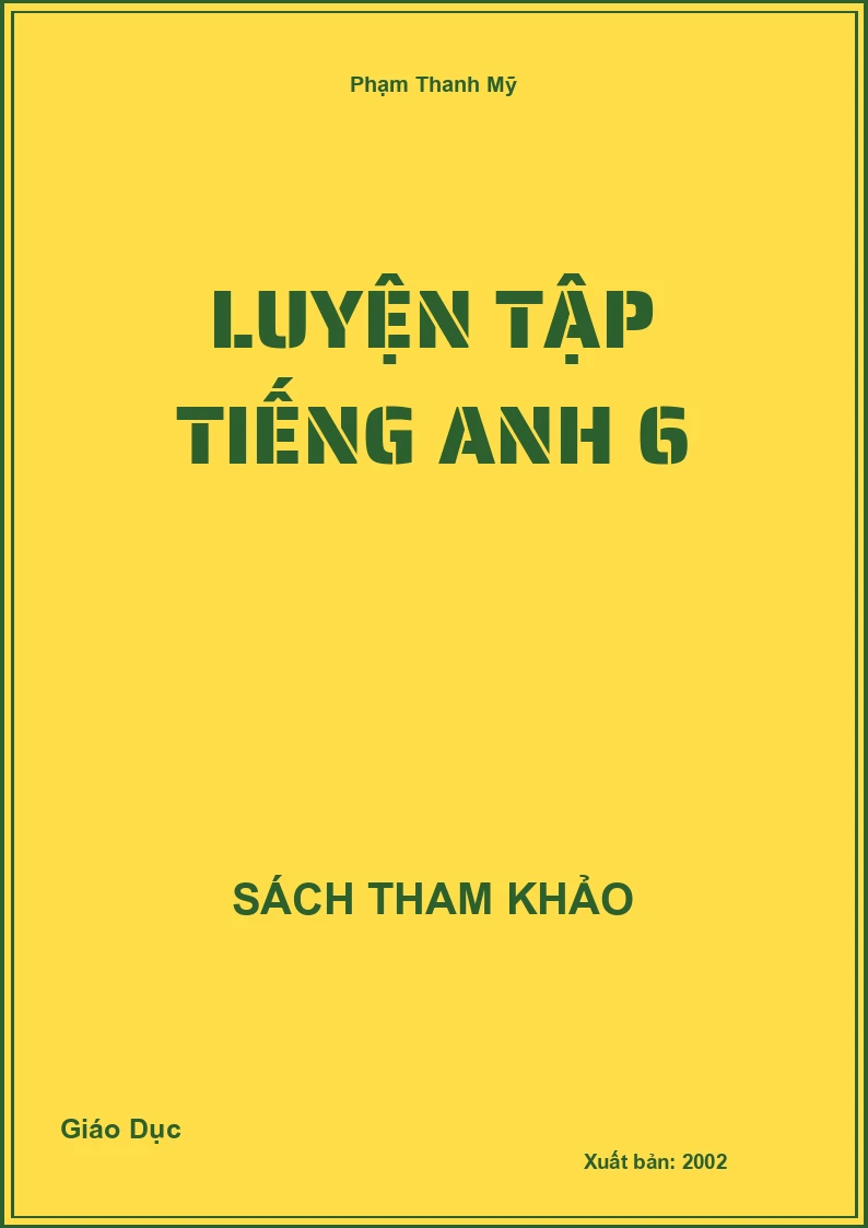 Luyện tập Tiếng Anh 6