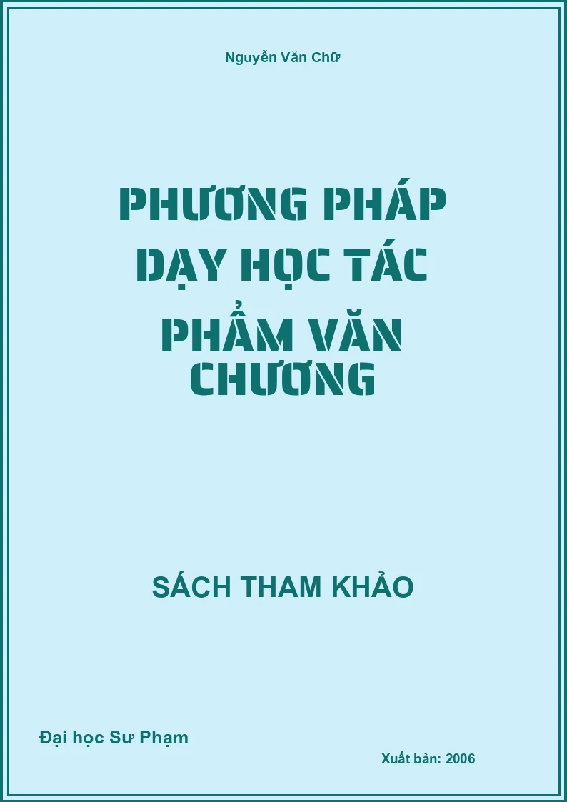 Phương Pháp dạy học tác phẩm văn chương
